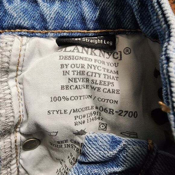 Blank NYC Baxter Rib Cage Jeans Straight Leg with Rips - Picture 14 of 14